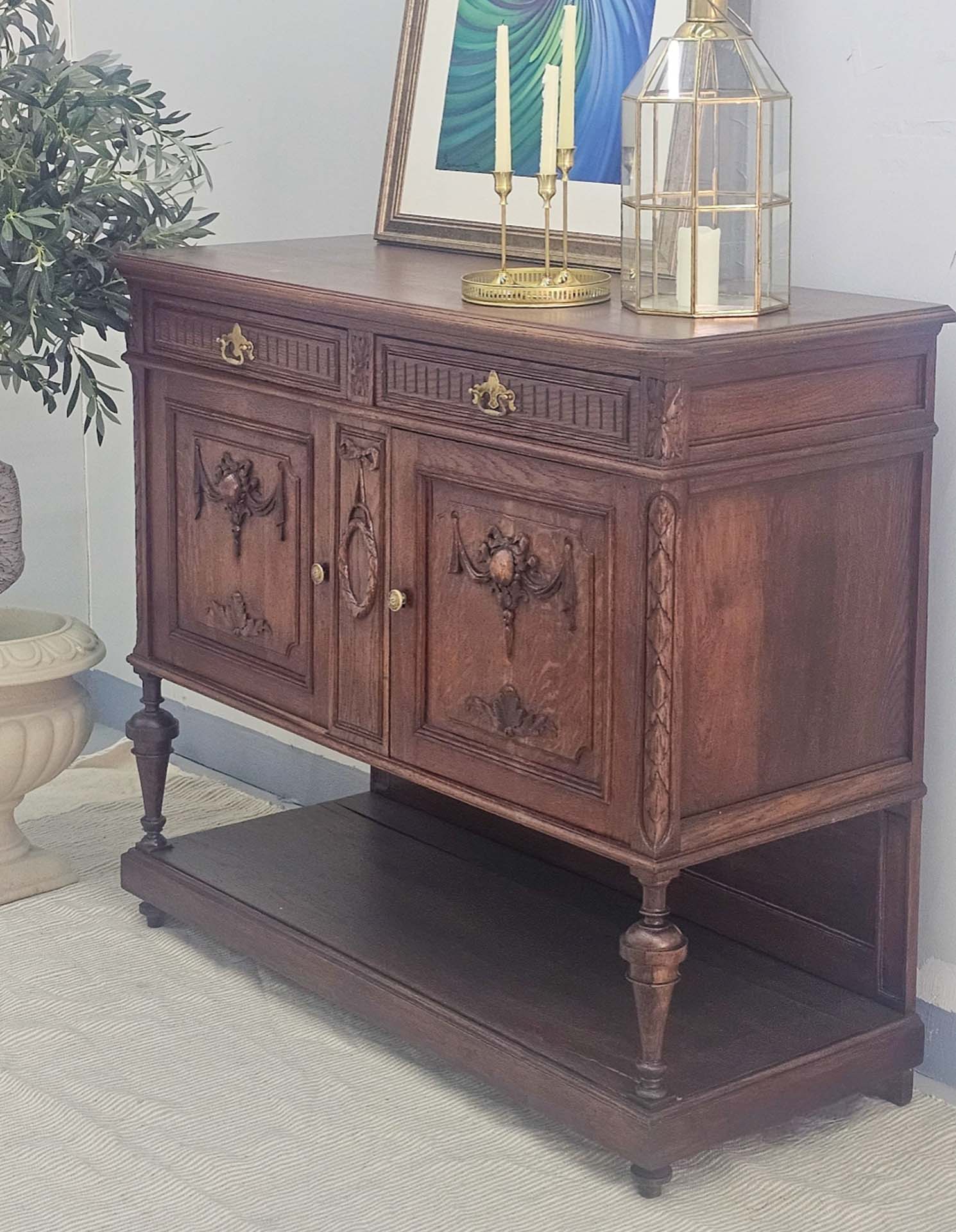 Oak French Sideboard, early 1900s