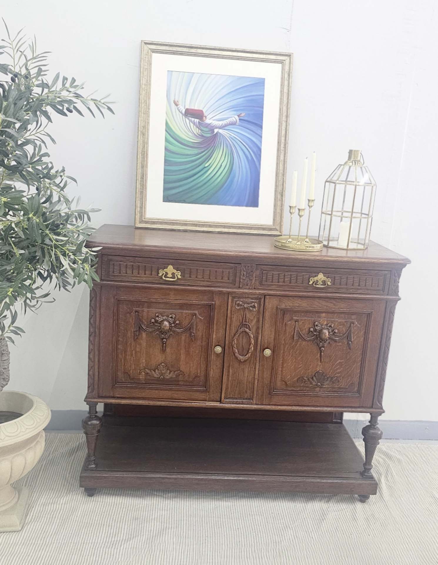 Oak French Sideboard, early 1900s
