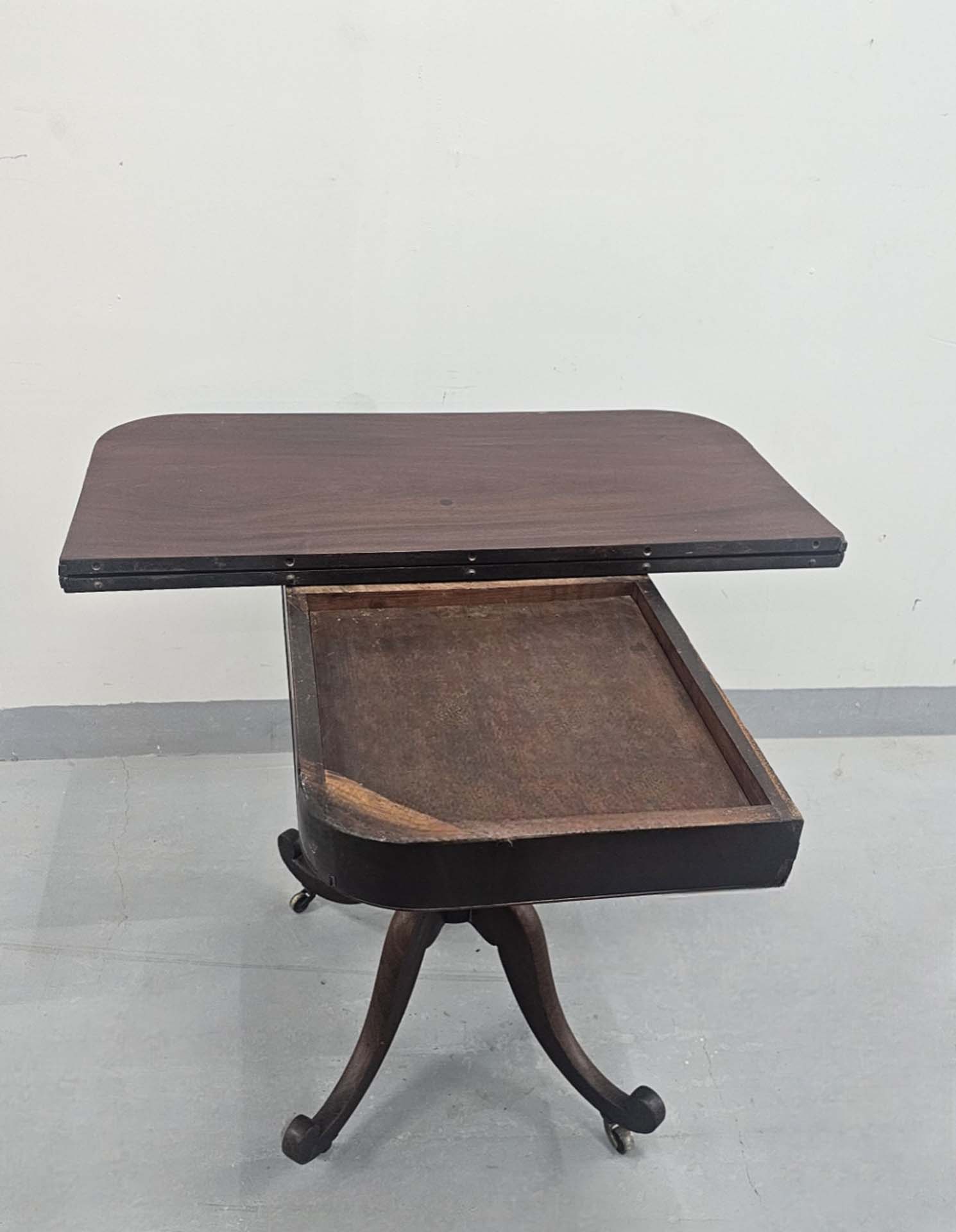 Mahogany Cards / Tea Table, Circa 1890