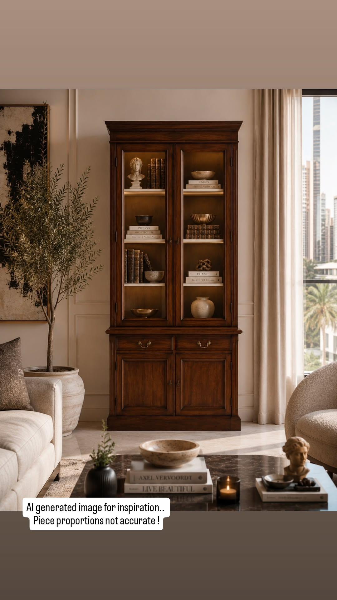 Victorian Mahogany Bookcase / Display Cabinet
