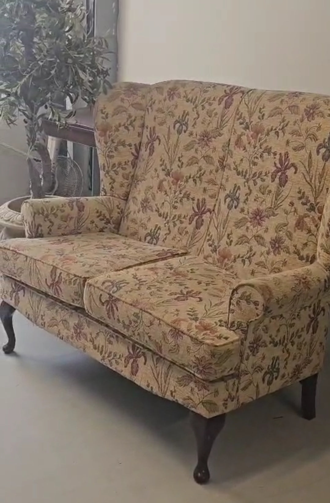 Vintage Wingback Armchair