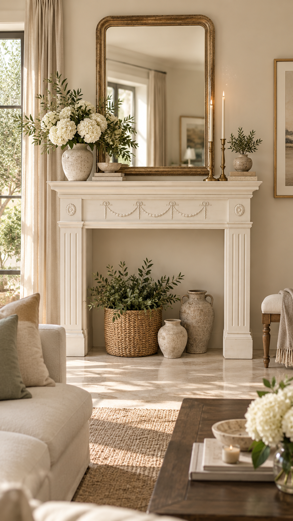 French Style Mantle / Fire Surround