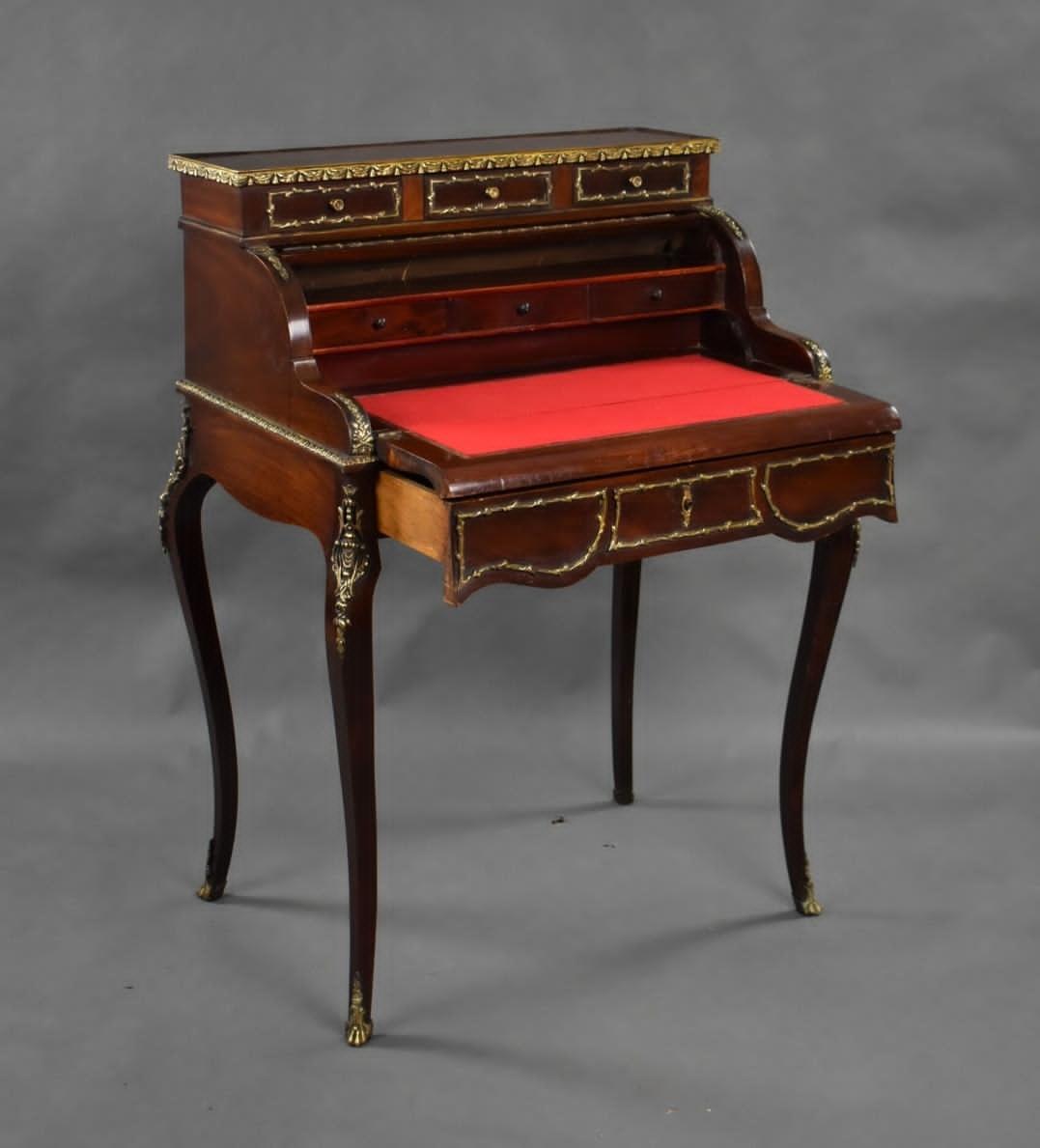 Louis XV–style Bureau à cylindre (Roll Top Bureau)