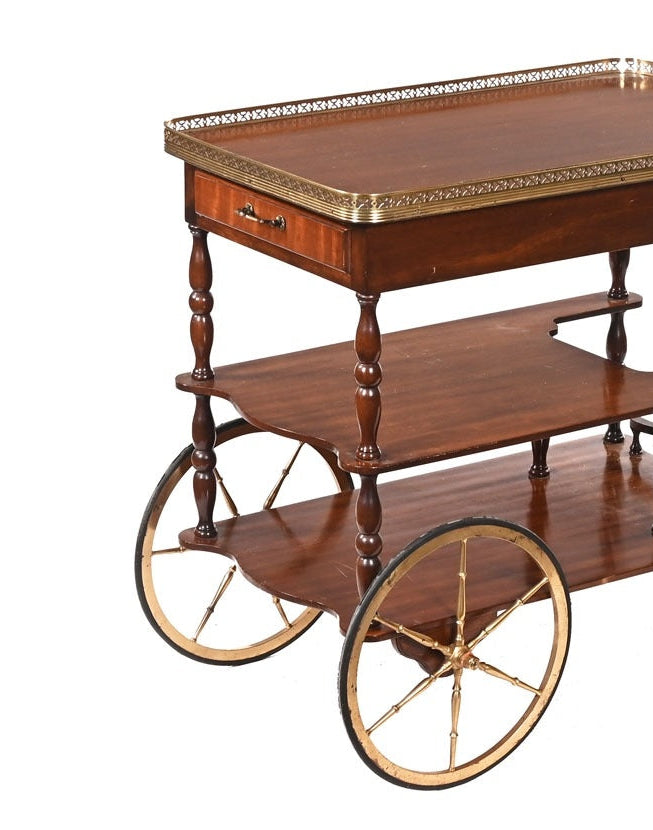Mahogany Serving Trolley c. 1960