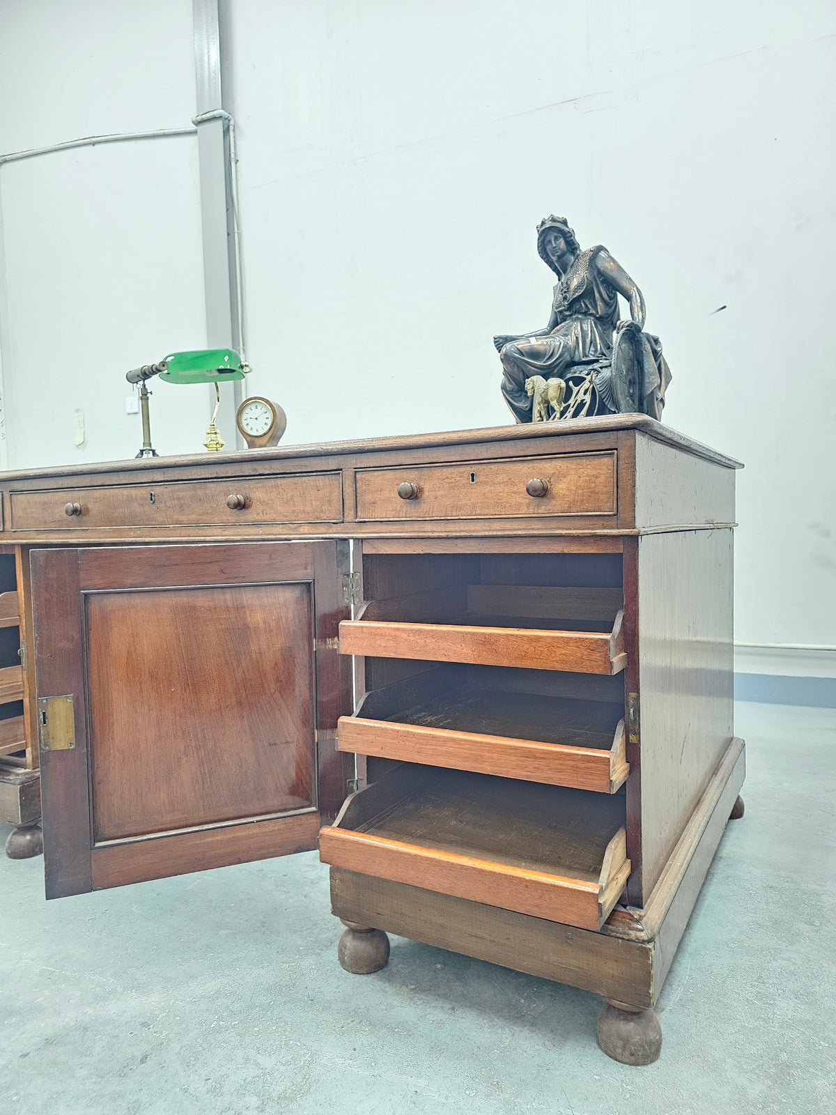 Mahogany Partners Desk c. 1880