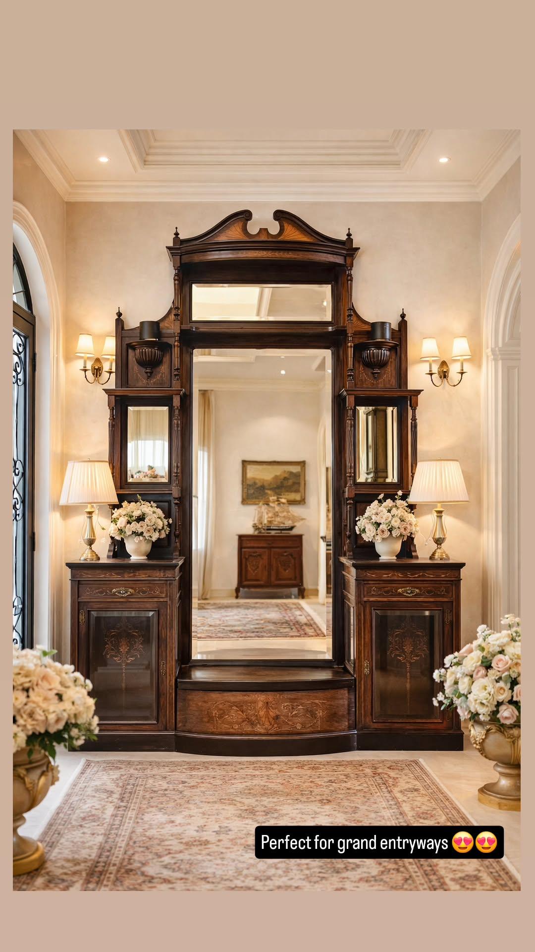 Grand Edwardian Sideboard / Chiffonier