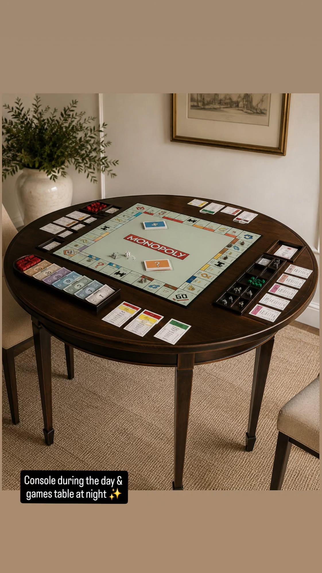 George III Style Mahogany Games Table