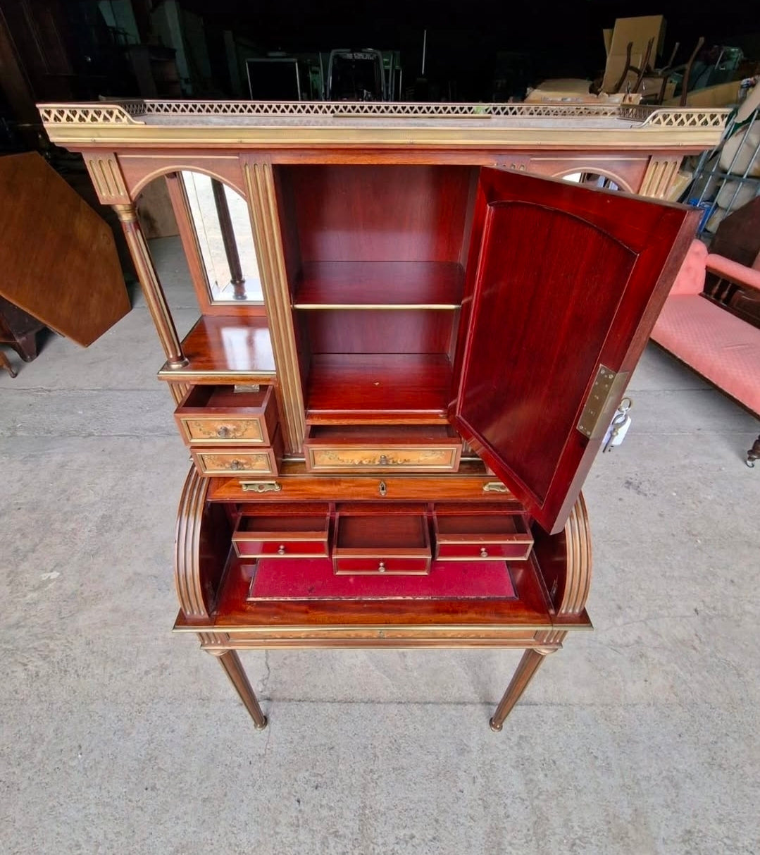 Louis XVI revival bureau à cylindre