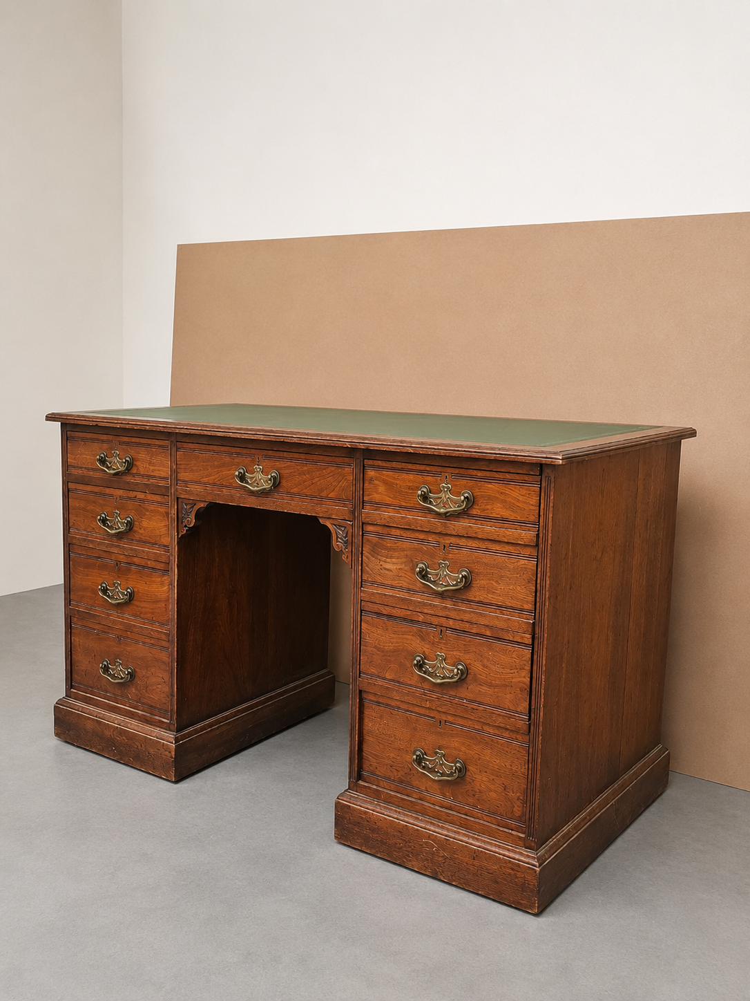 Victorian Twin Pedestal Desk c. 1880