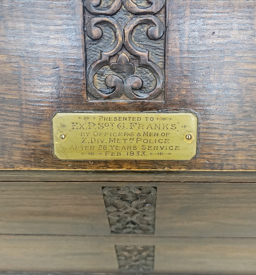 Edwardian Secretaire with Bookcase & Provenance