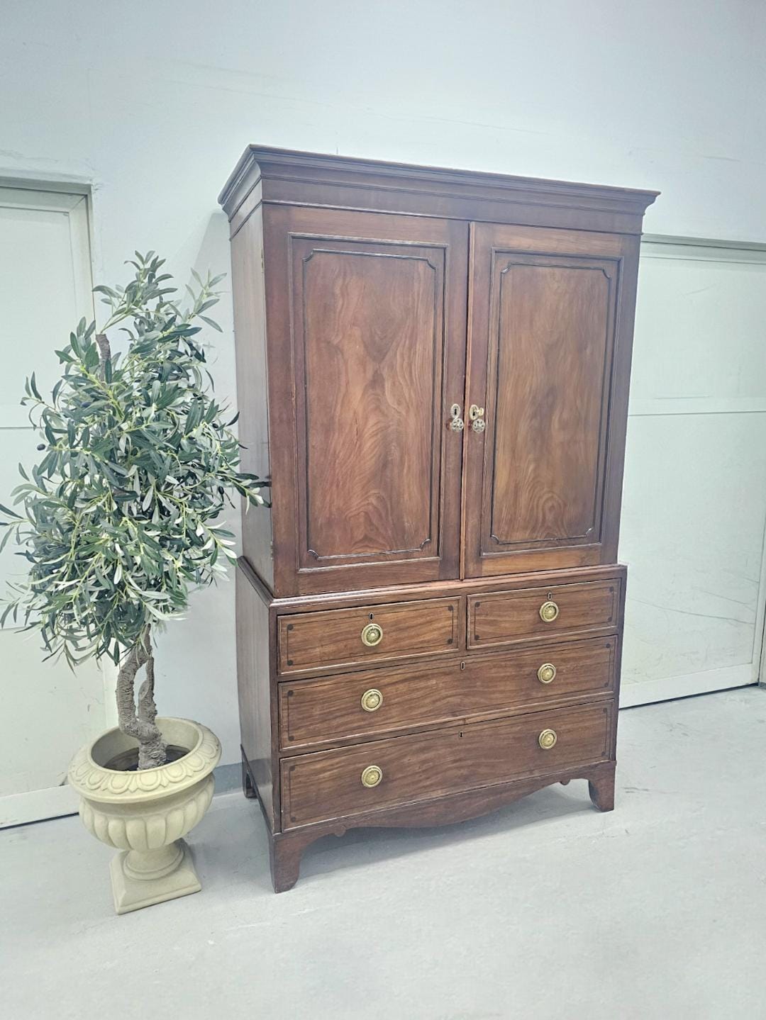 Antique Gerogian Style Mahogany Wardrobe