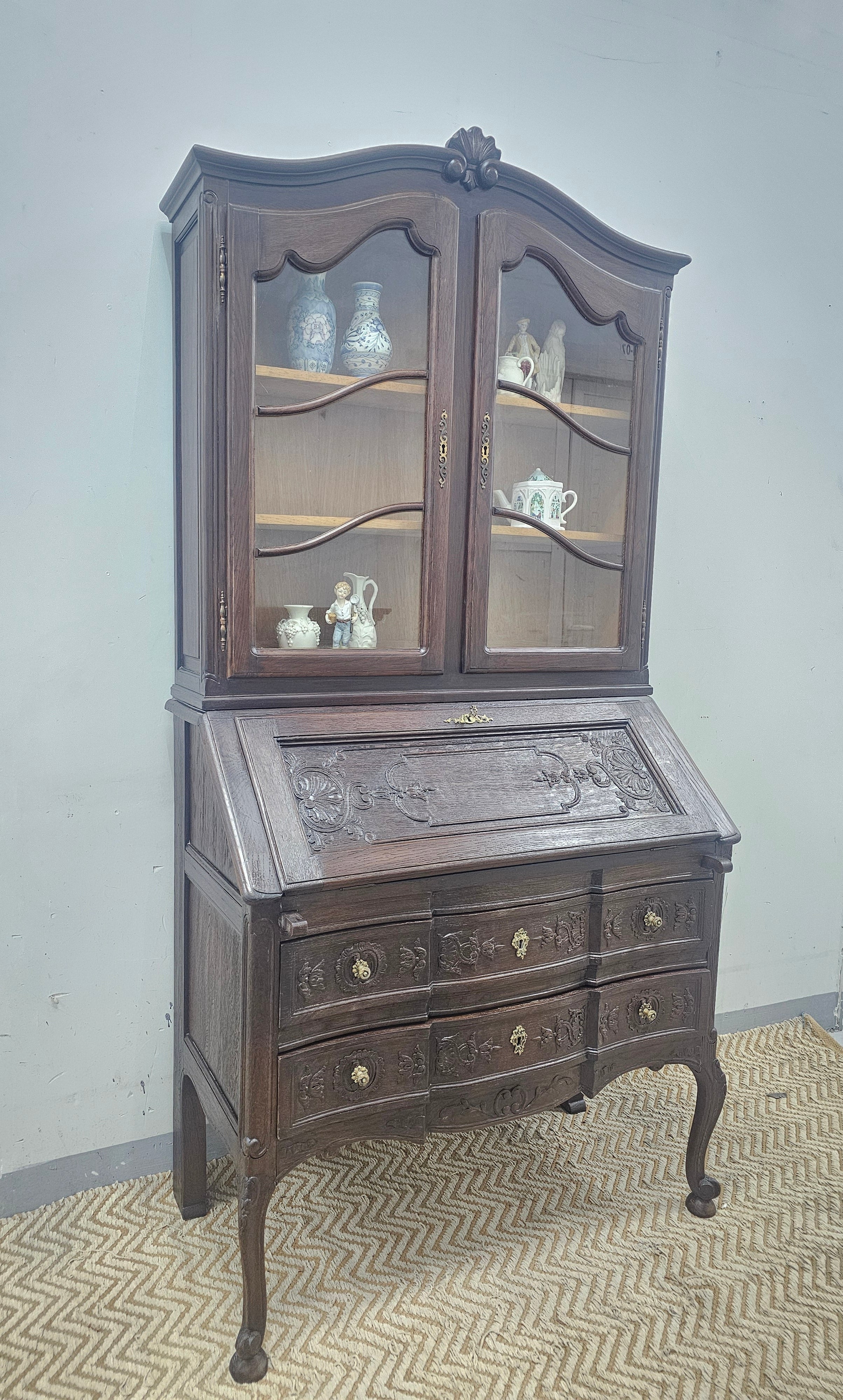 French Provincial Bureau Bookcase