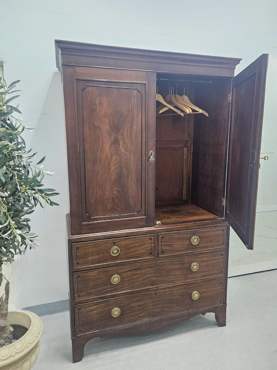 Antique Gerogian Style Mahogany Wardrobe