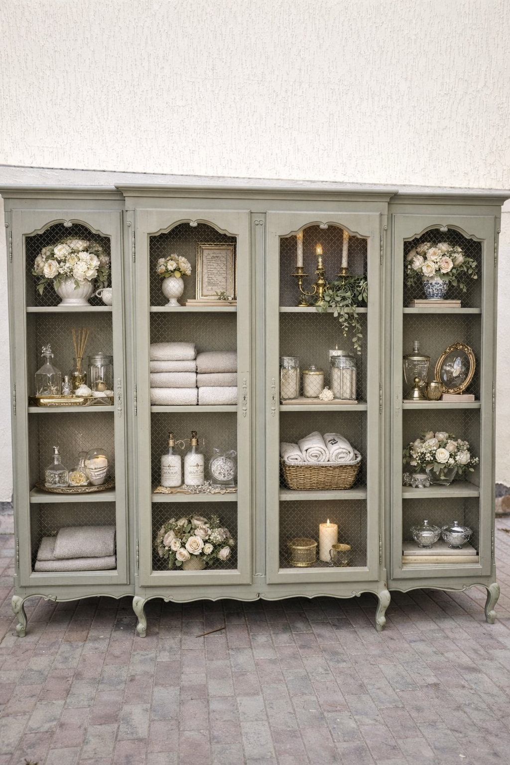 Louis XV–Style Four-Door Armoire