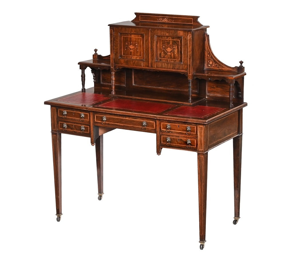 Edwardian Inlaid Desk c. 1900