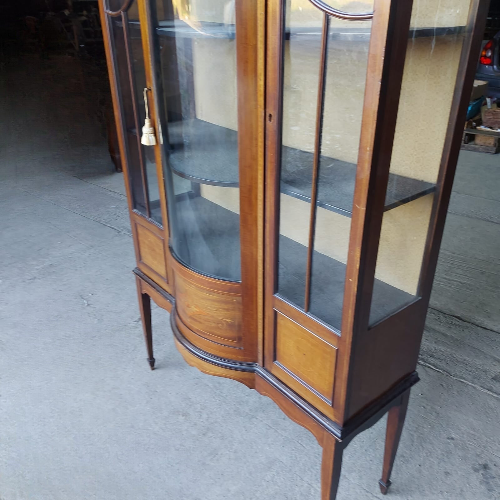 Edwardian Inlaid Display Cabinet c. 1910