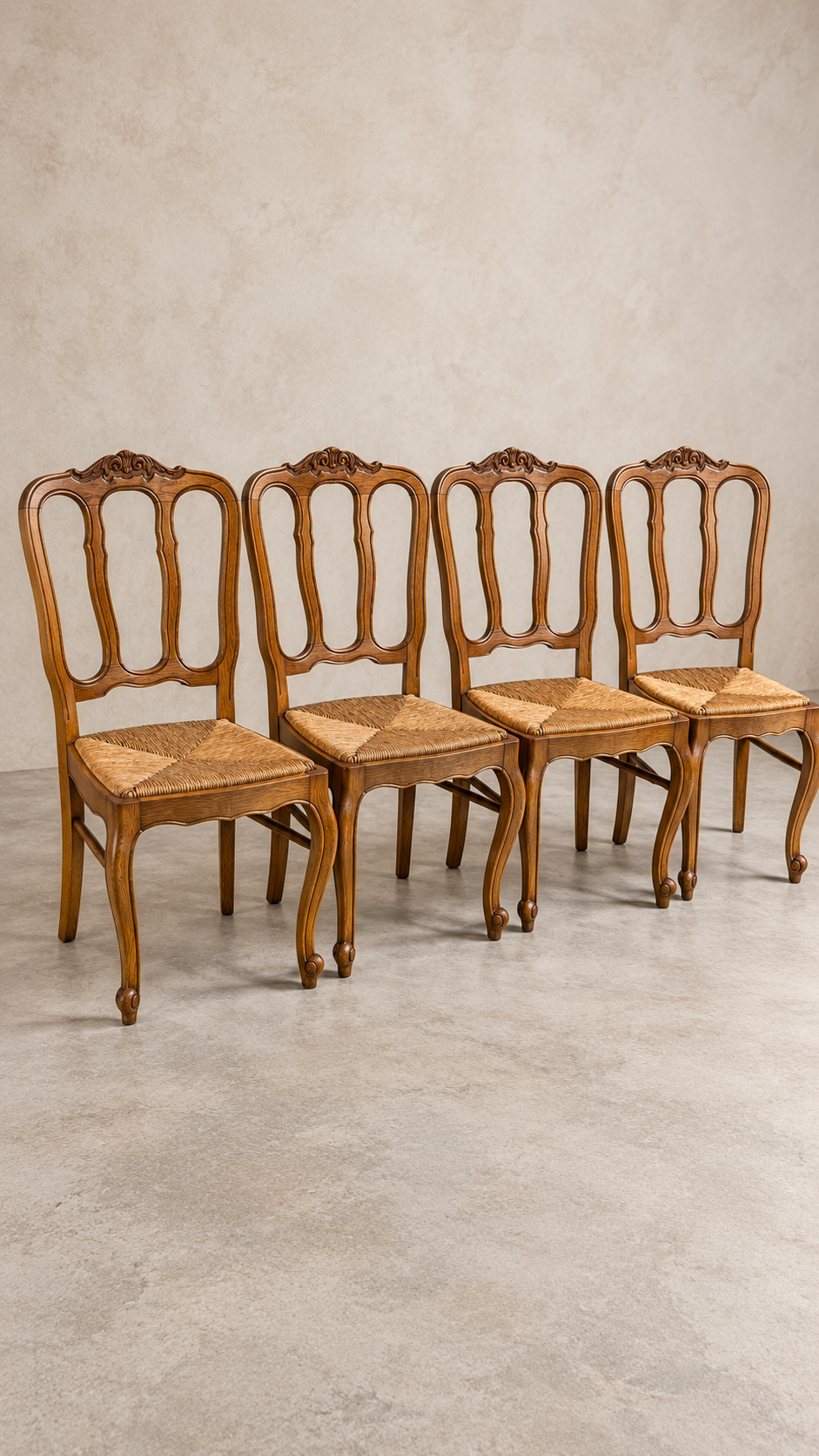 Set of 4 French Provincial Chairs