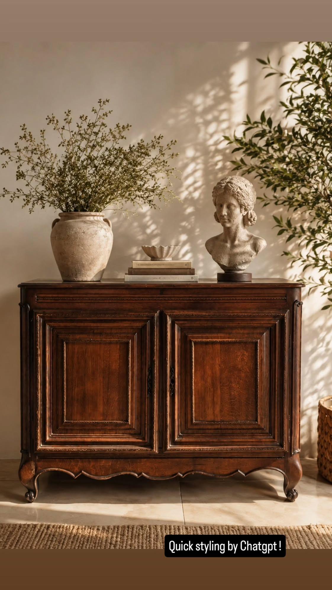 French Provincial Oak Buffet c. 1880