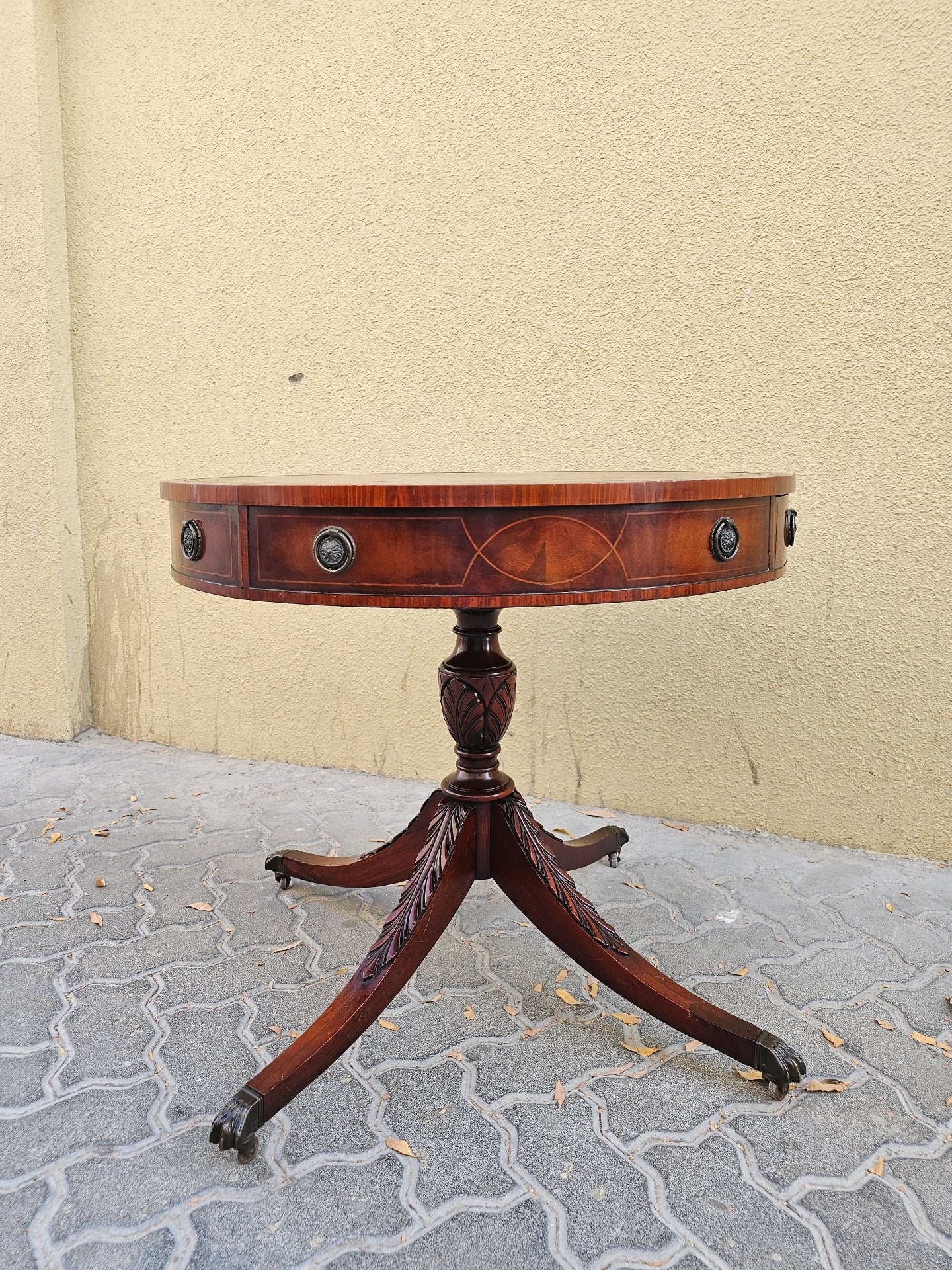 Fine Mahogany Drum Table