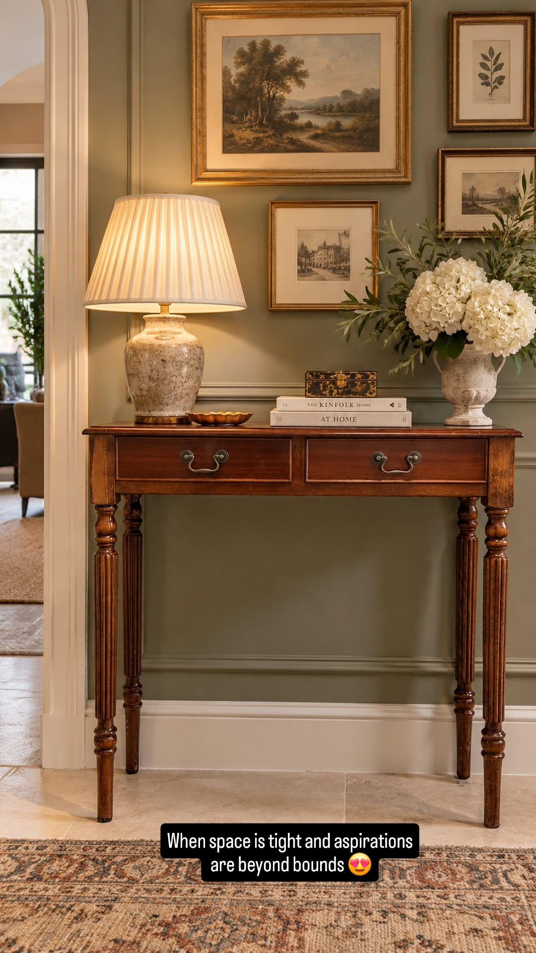 Mahogany Console c. 1970