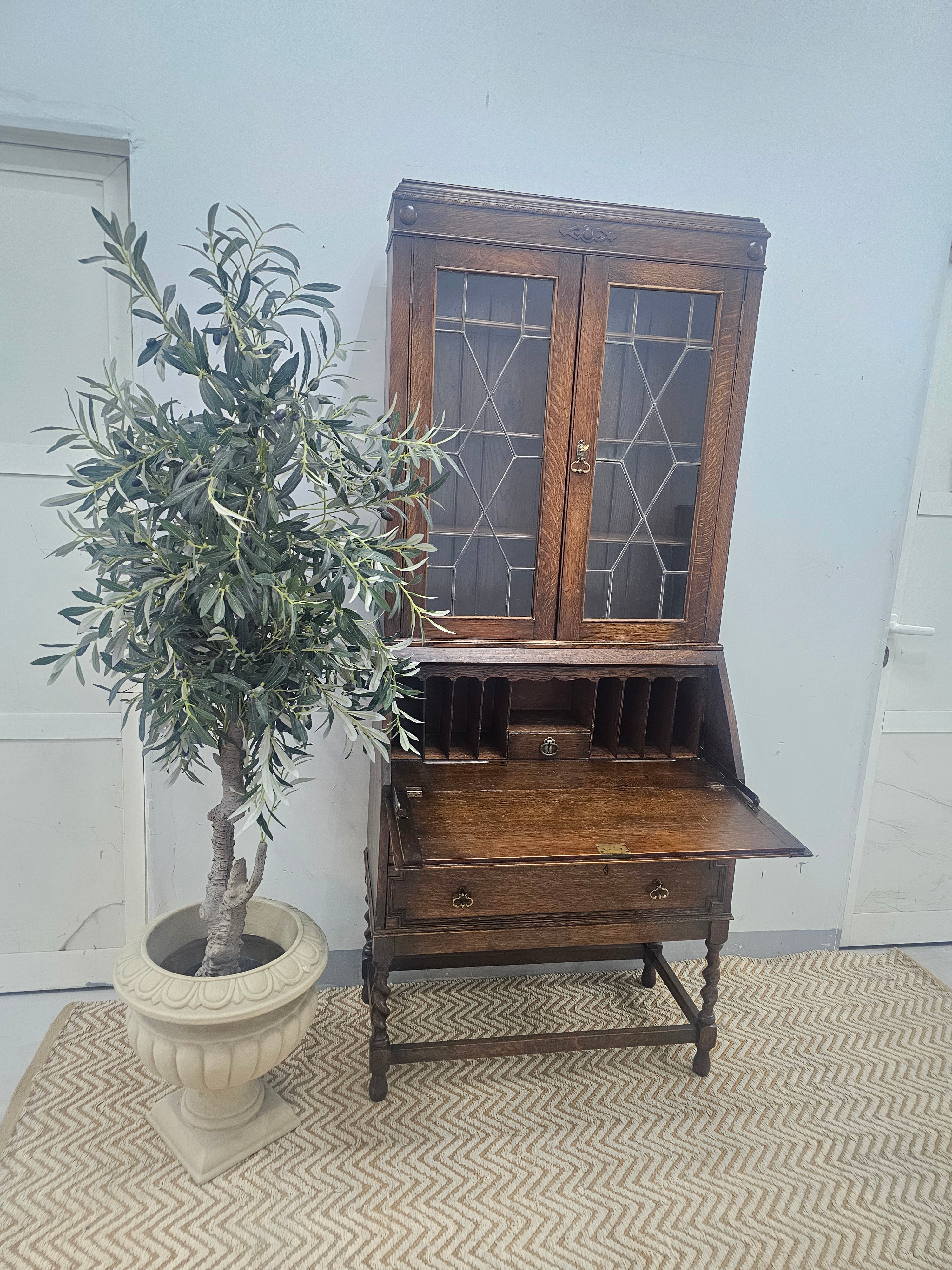 Edwardian Bureau Bookcase