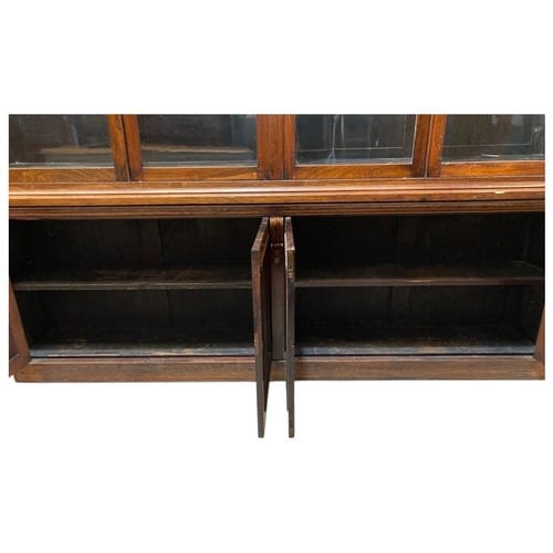 Late 19th-Century Glazed Library Bookcase & Display Cabinet