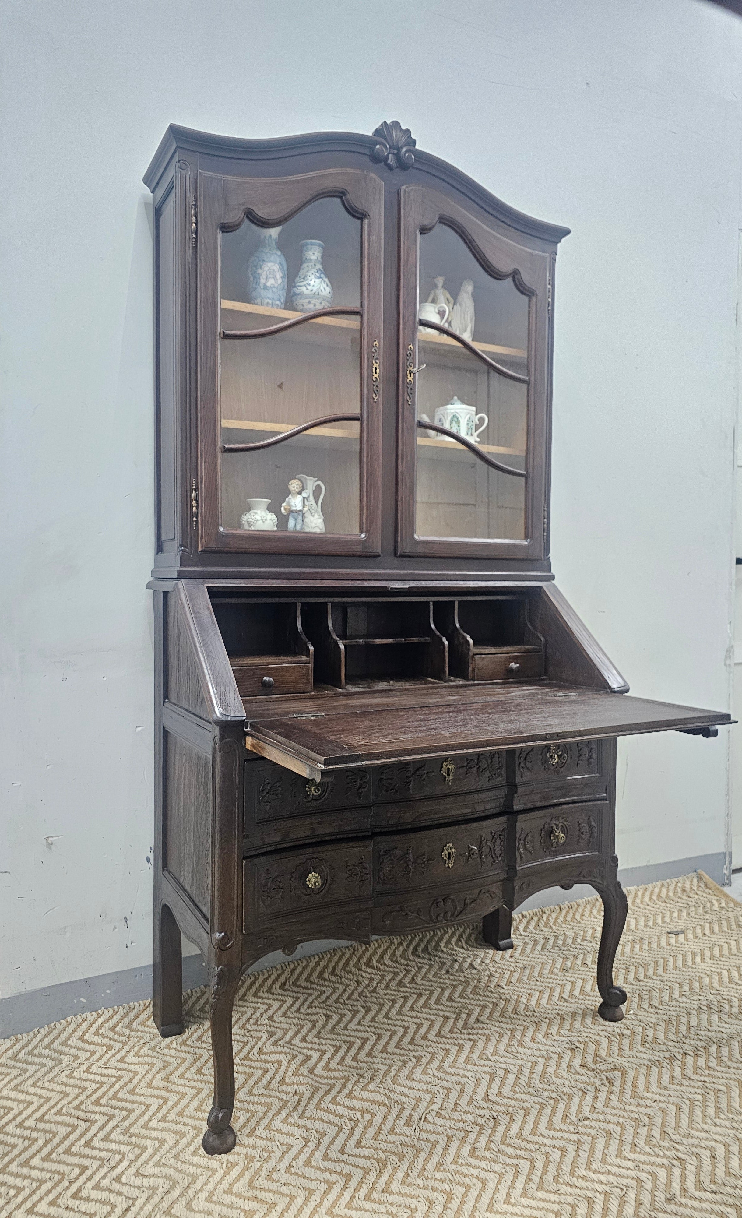 French Provincial Bureau Bookcase