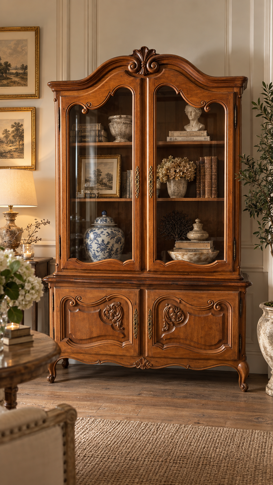 Louis XV Style Display Cabinet