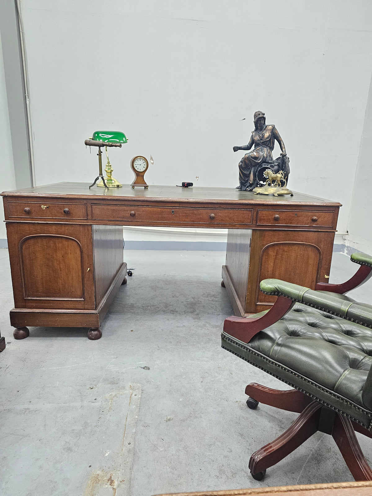 Mahogany Partners Desk c. 1880