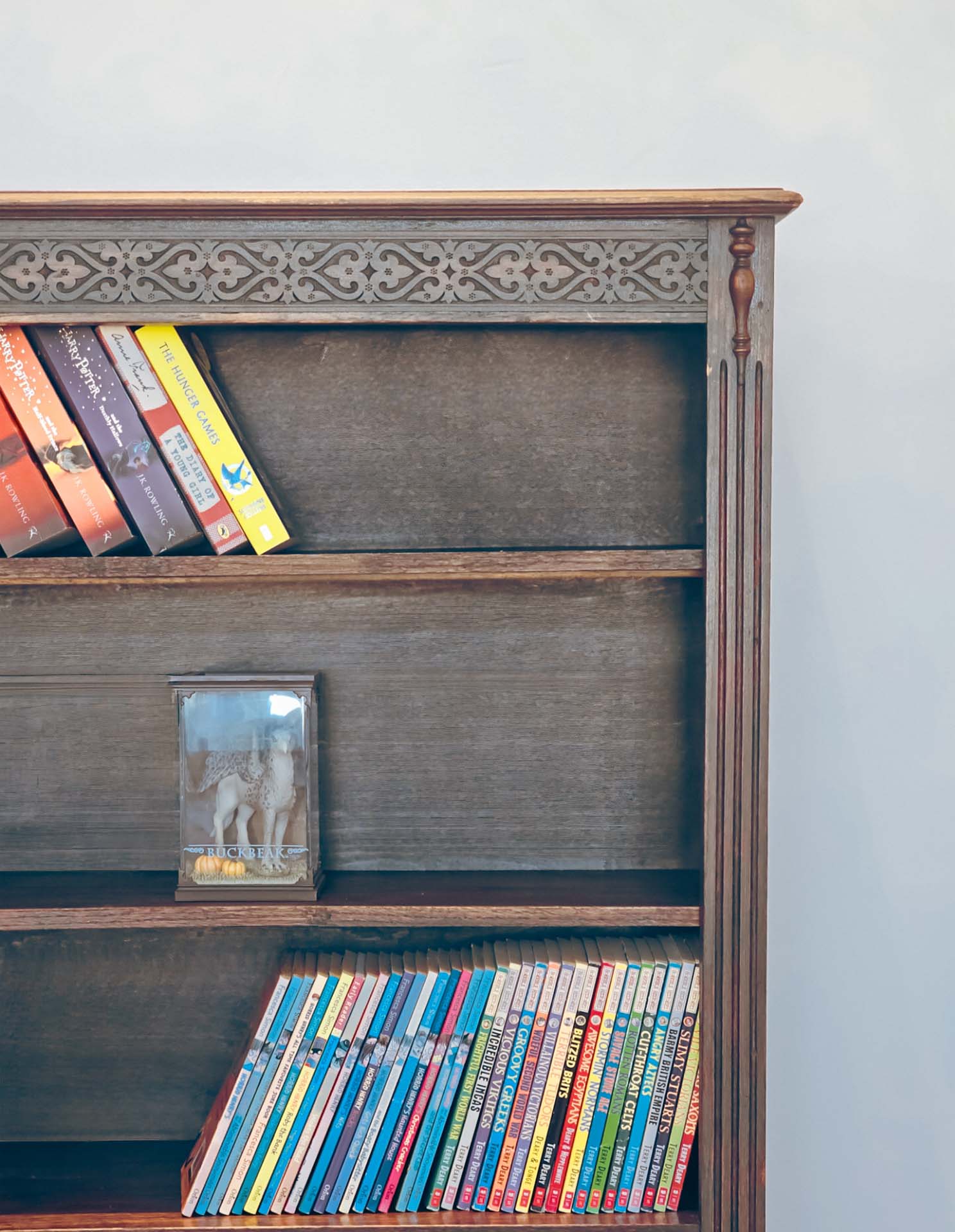 Vintage Victorian Open Front Bookcase