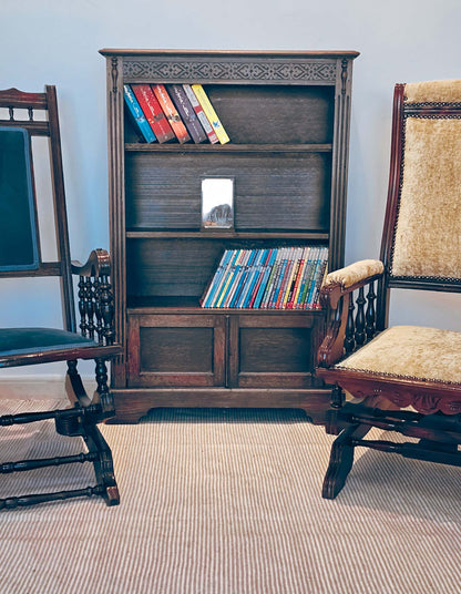 Vintage Victorian Open Front Bookcase