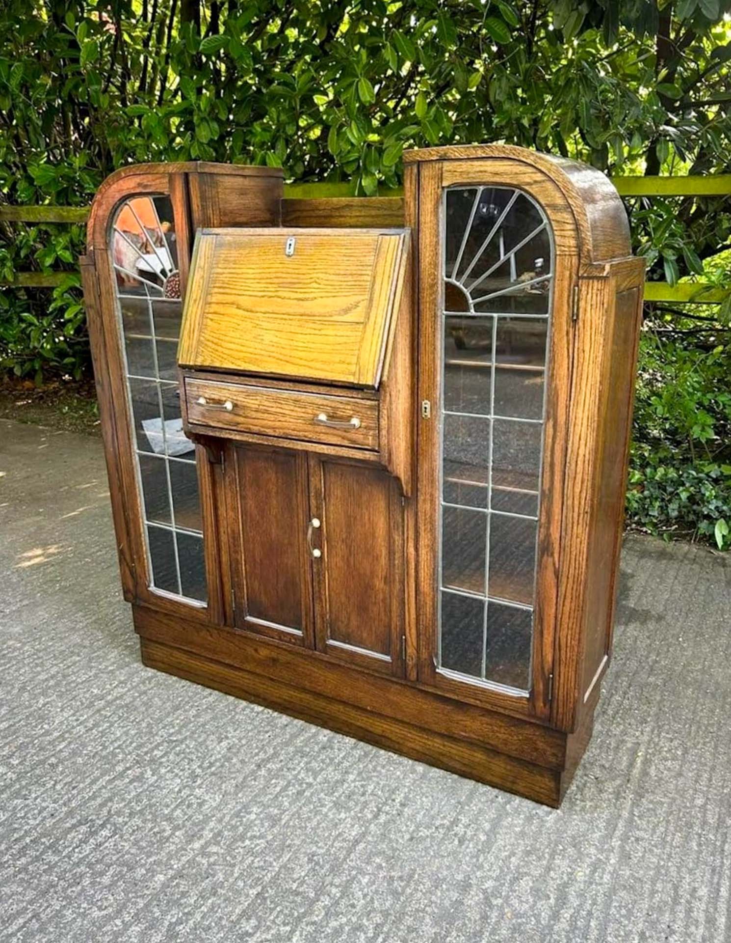 Vintage Side by Side Bureau & Bookcase