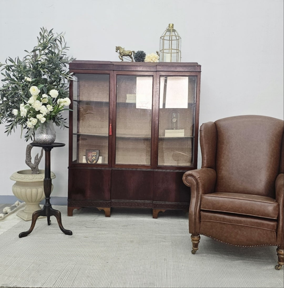 Mahogany Bookcase / Display Cabinet