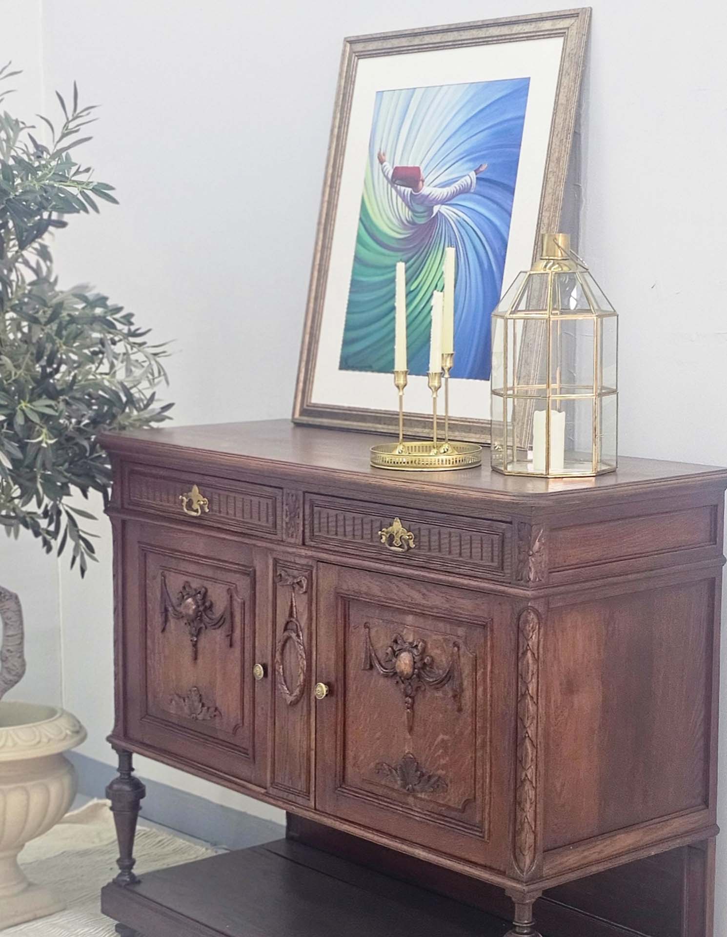 Oak French Sideboard, early 1900s