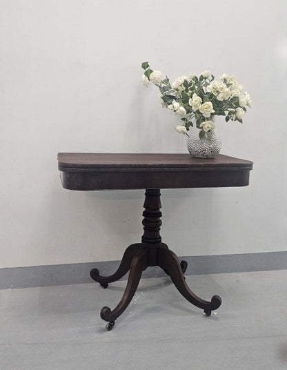 Mahogany Cards / Tea Table, Circa 1890