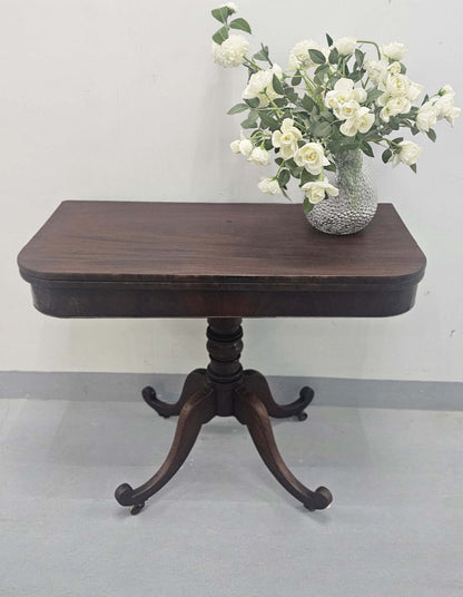 Mahogany Cards / Tea Table, Circa 1890