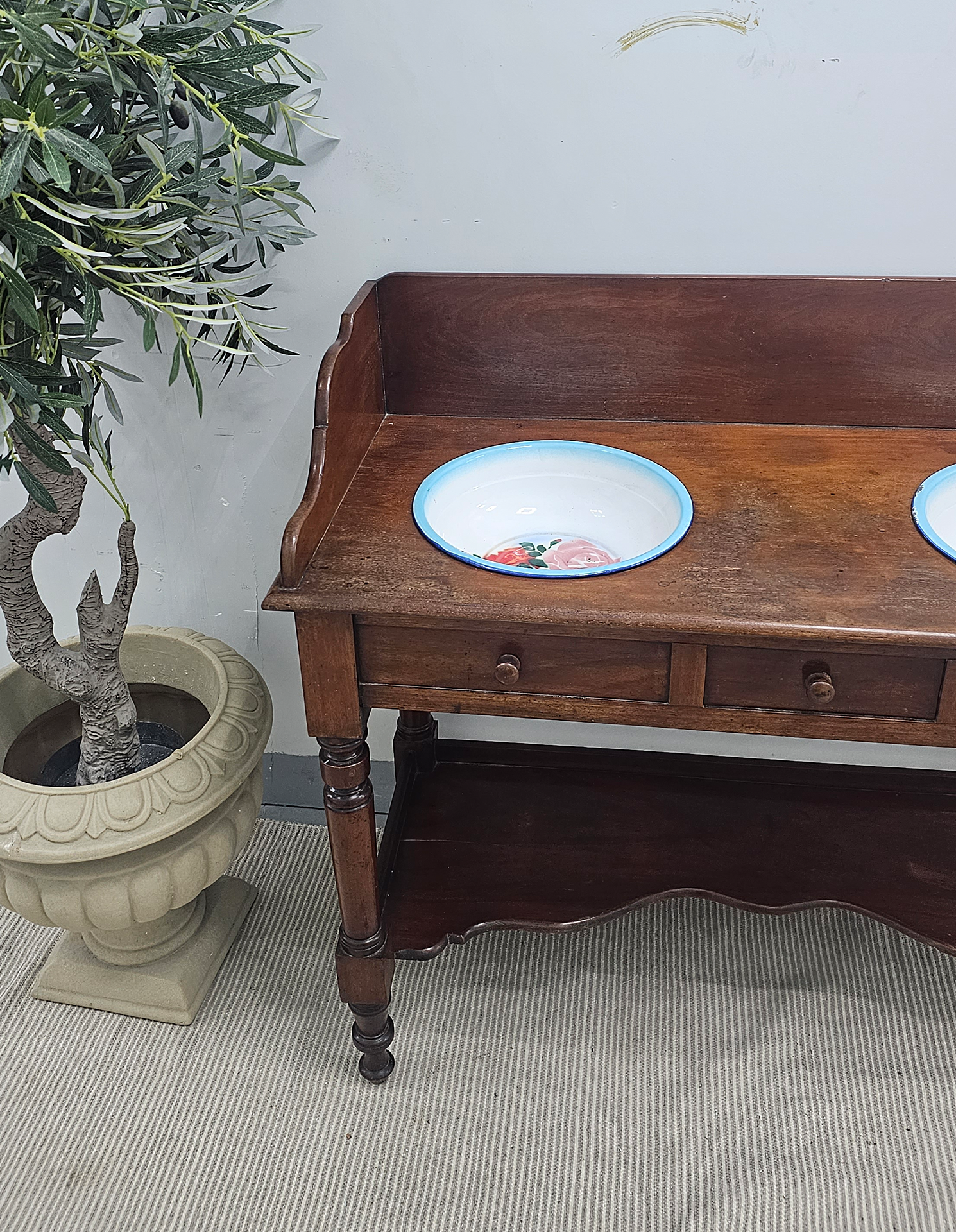 Mahogany Washstand, Circa 1880