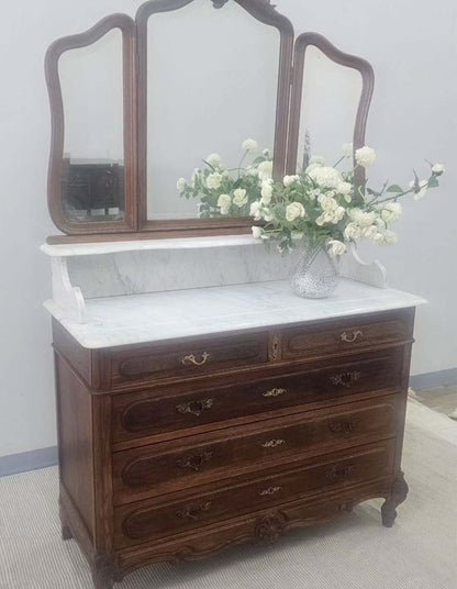 Oak vanity Table / Washstand