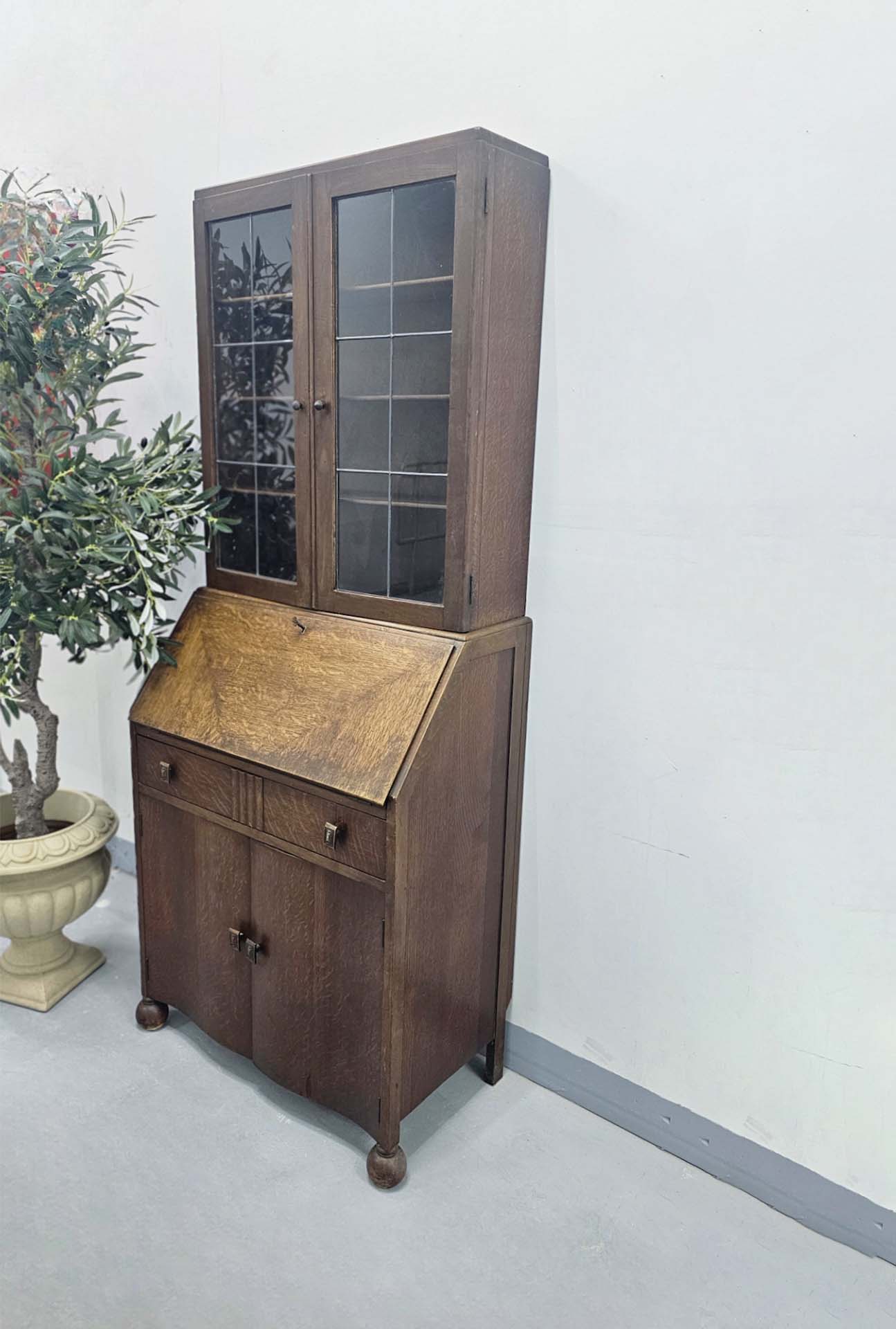 Art Deco bureau bookcase