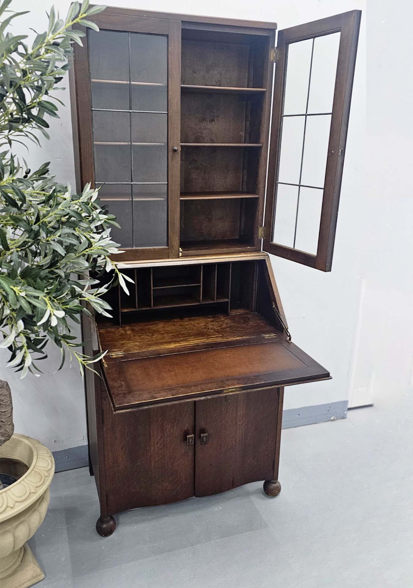 Art Deco bureau bookcase