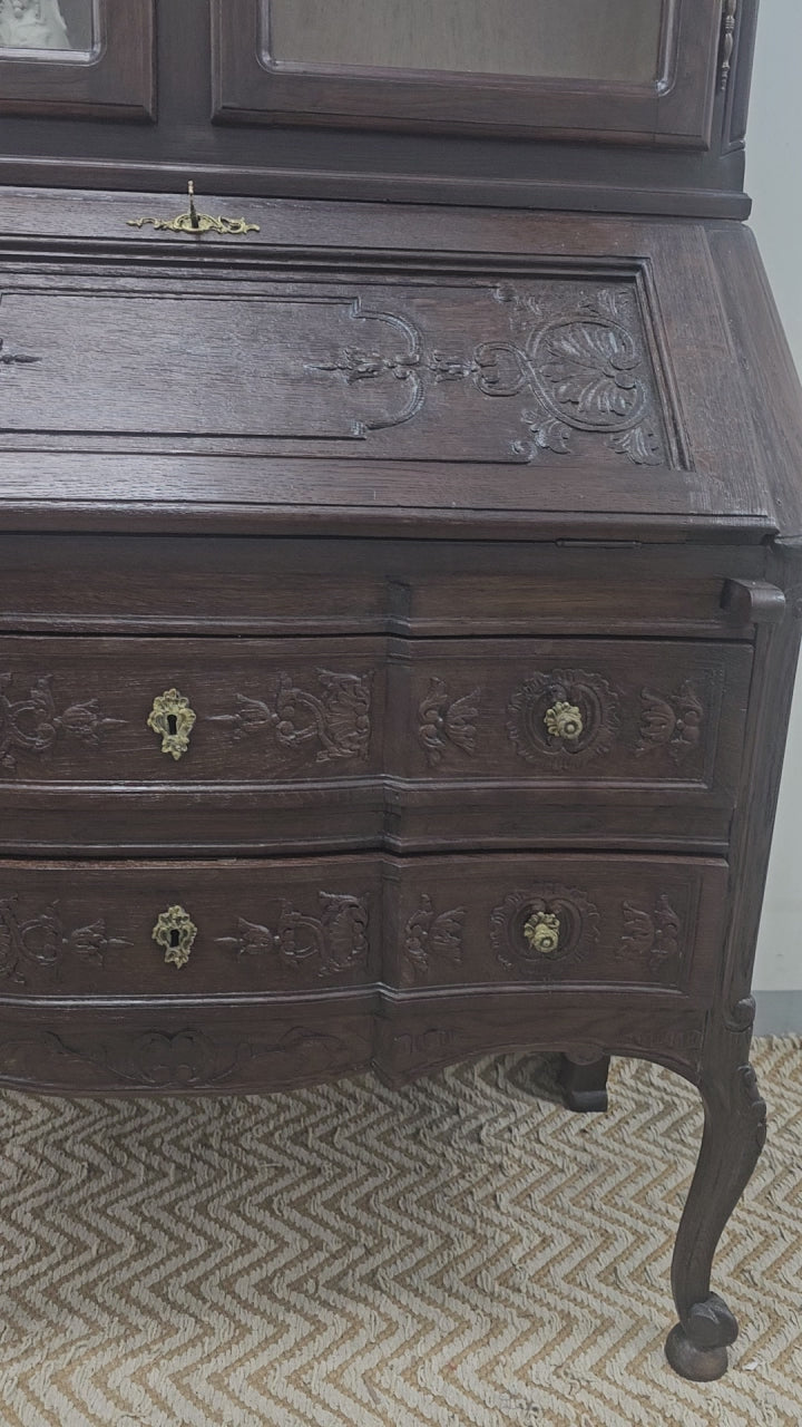 French Provincial Bureau Bookcase