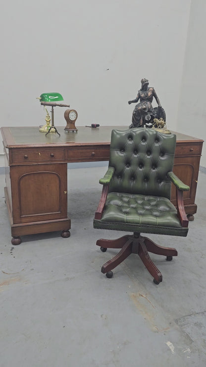 Mahogany Partners Desk c. 1880