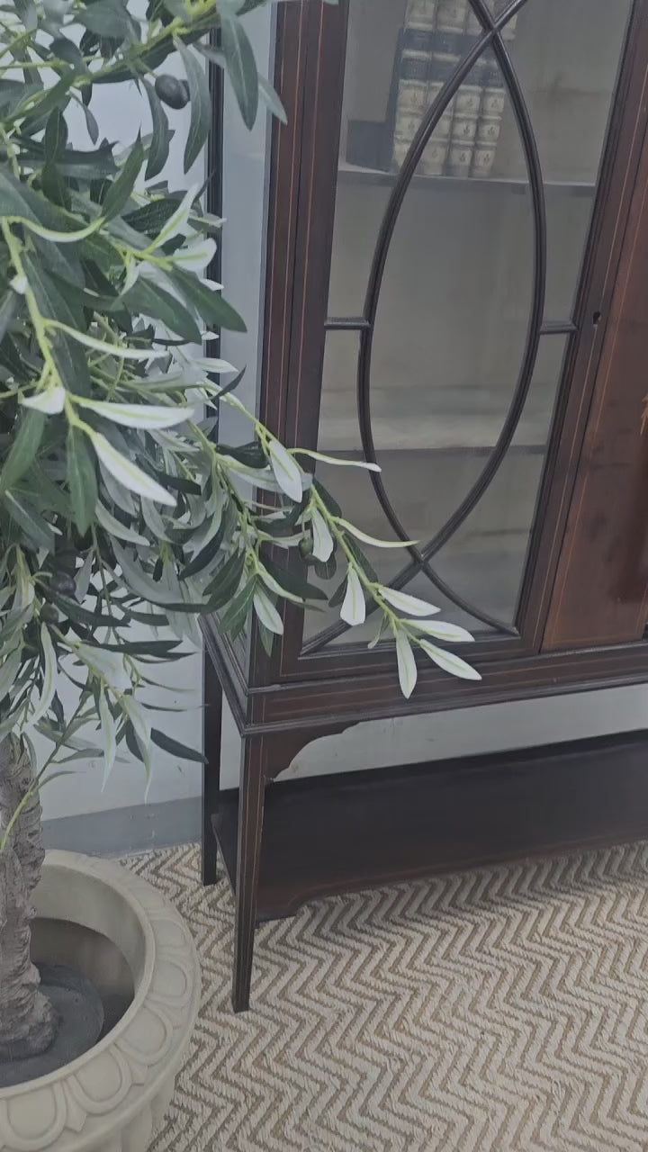 Edwardian Glazed Cabinet c. 1900