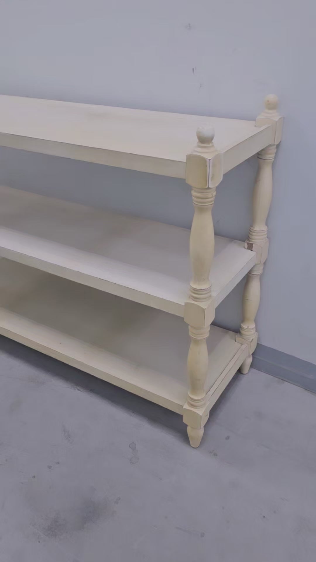 French Country Three Tier Console
