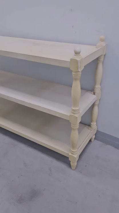 French Country Three Tier Console