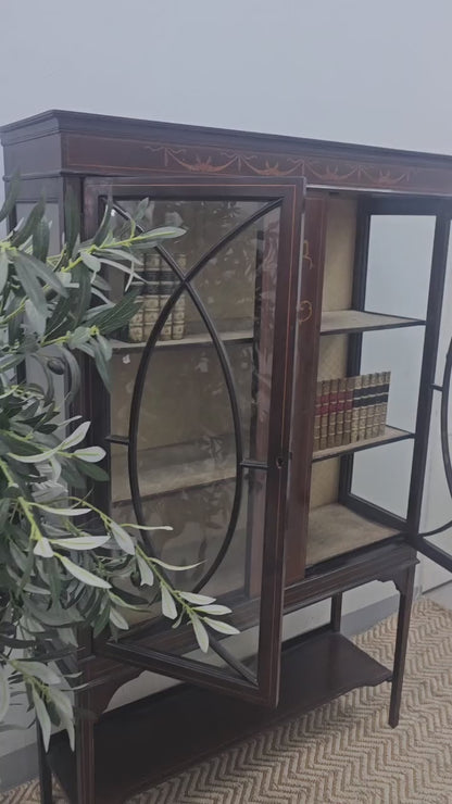 Edwardian Glazed Cabinet c. 1900