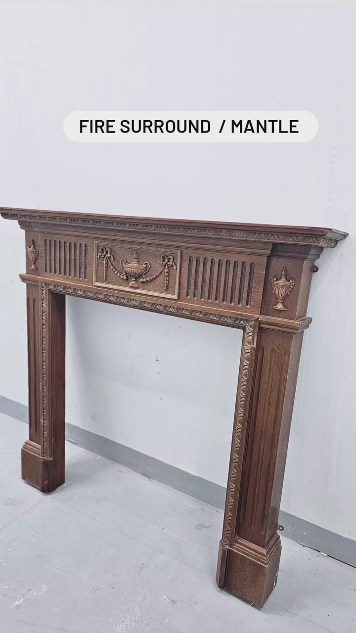 Load video: French Style Fire surround / Mantle
