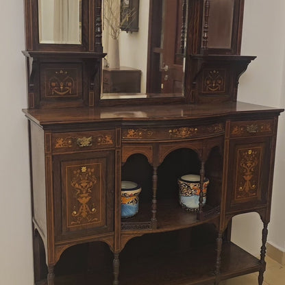 Edwardian Chiffonier / Sideboard with Inlay circa 1900