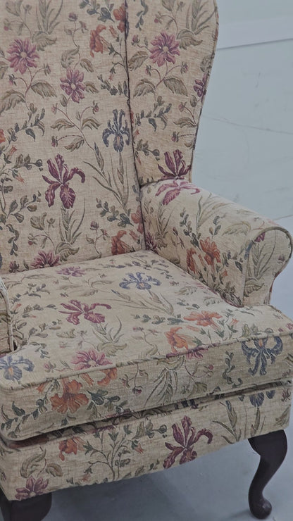 Vintage Wingback Armchair