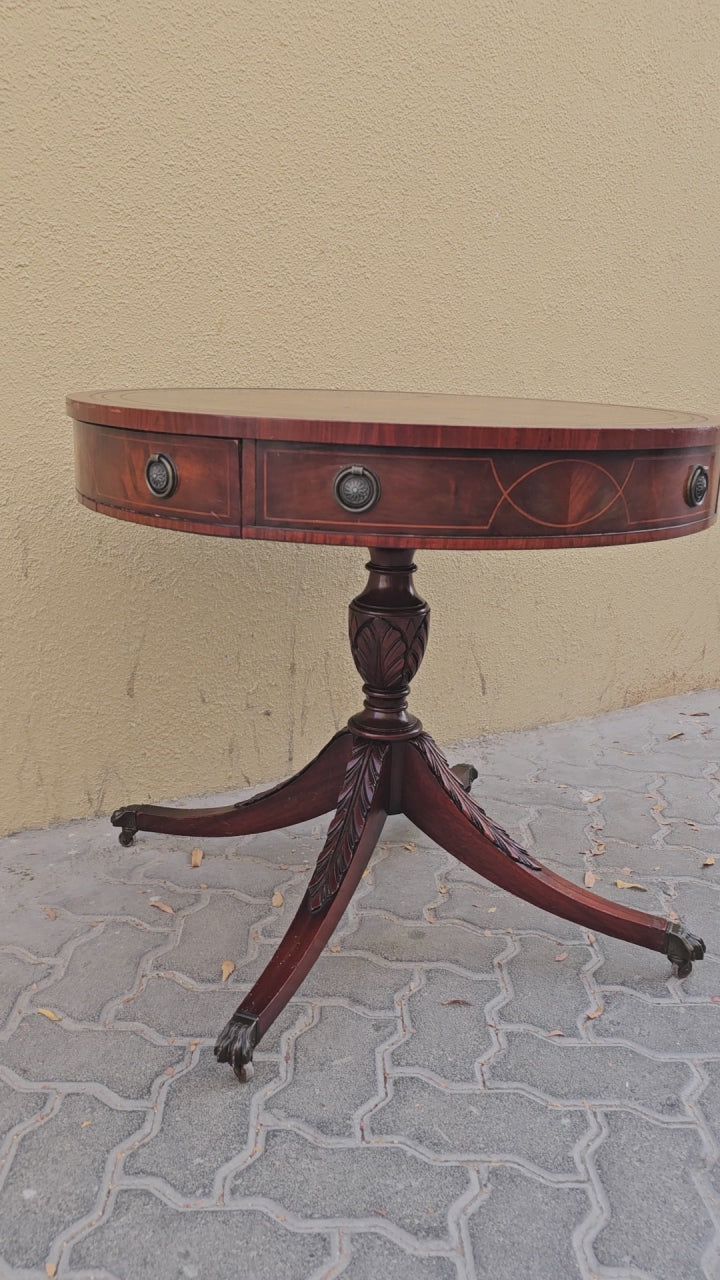 Fine Mahogany Drum Table